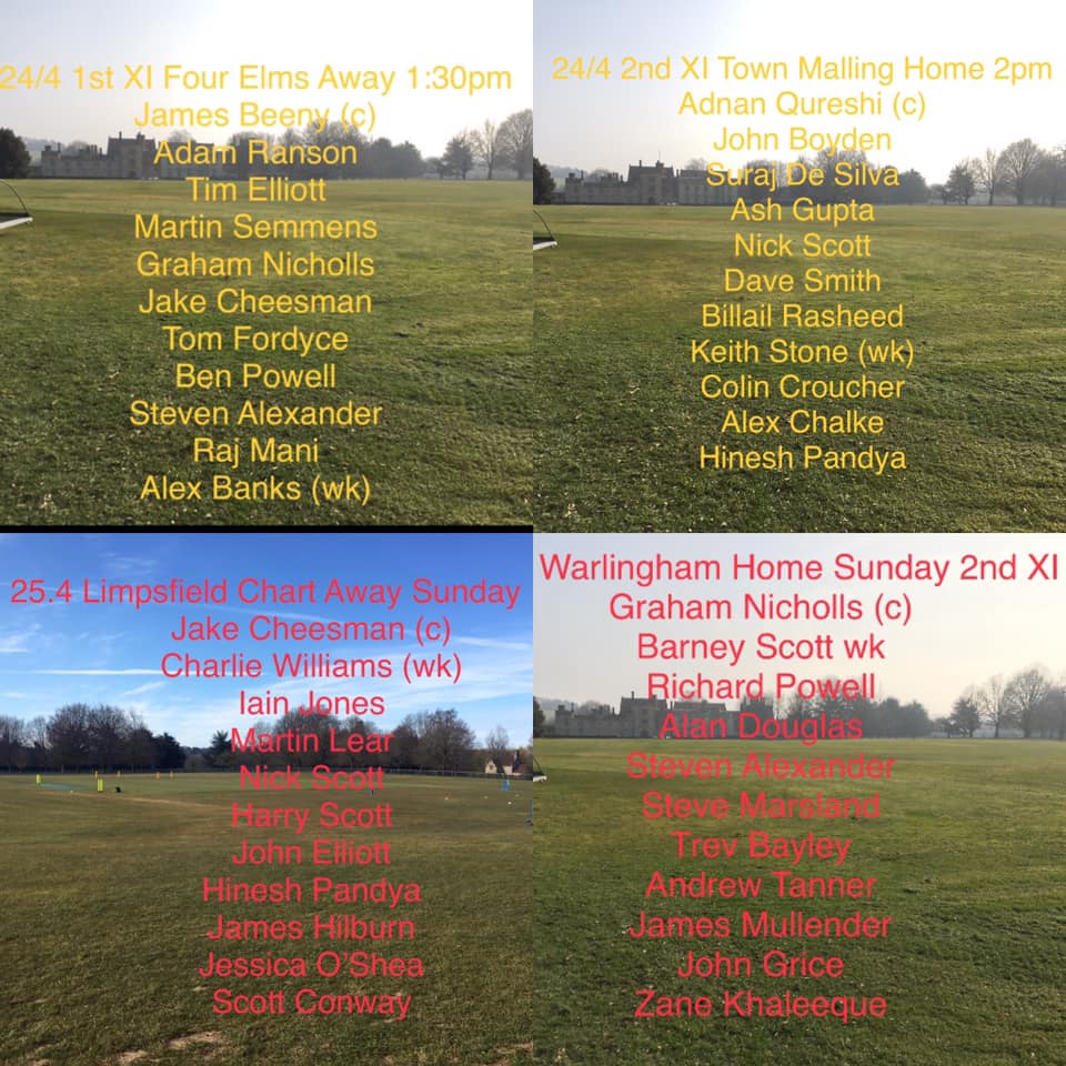 Busy weekend ahead for the Park! Four sides out plenty of players getting a run out.

 #bringiton #villagecricket #Penshurst #lovecricket