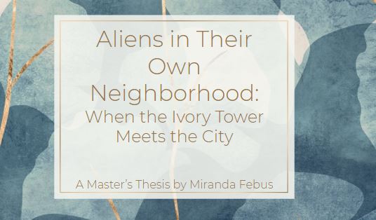 Delighted to chair a wonderful #HigherEd master's thesis today. <a href="/miranda_febus/">Miranda Febus</a> offered a compelling case on the importance of town-gown relationships and the impact of microaggressions on student's sense of belonging. Funded by a <a href="/VUGradStudies/">Villanova Graduate Studies</a> summer research grant.