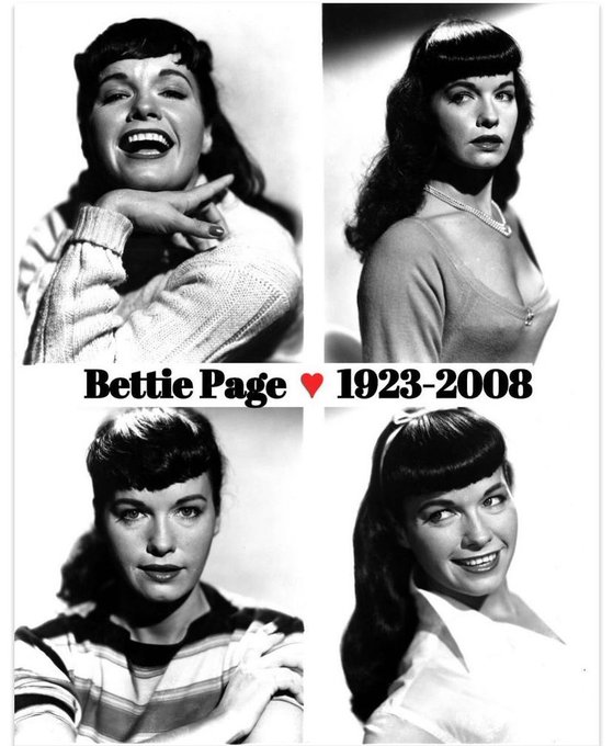 🥳 Happy Birthday to our beloved Bettie! 👸🏻🎂 The Queen of Pinups would have turned 98 today! She hoped