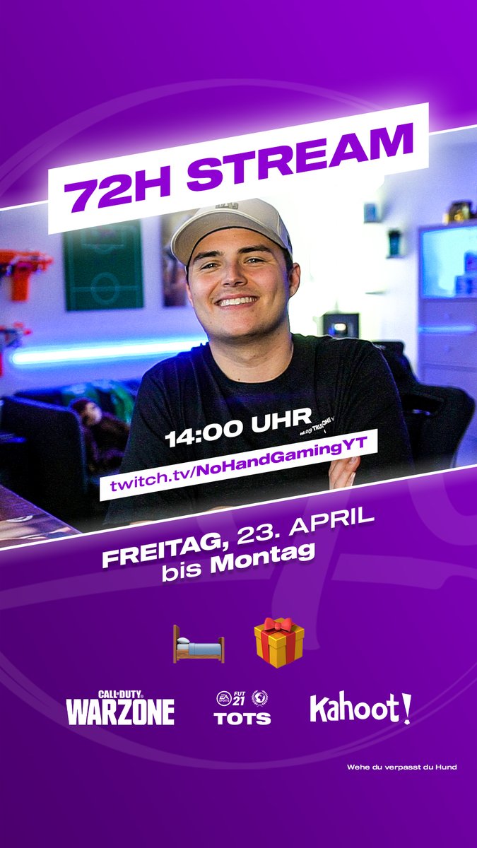 Freue mich mega auf Morgen <3

Als kleines Geschenk verlose ich an jeden, der dass hier Retweetet und liked, 3x 100€ PSN Guthaben.

Viel Erfolg und bis Freitag Ladies
