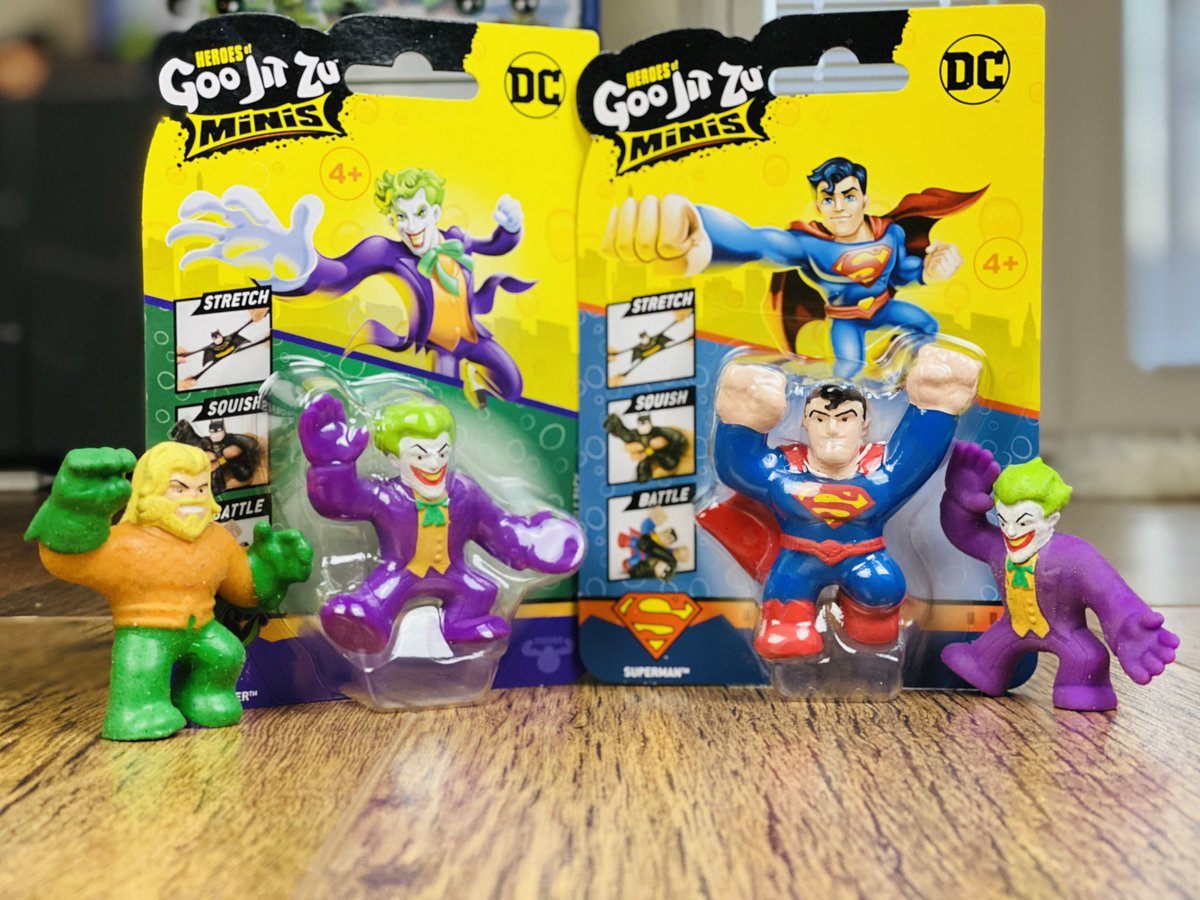 ZacharyToysFun's tweet photo. (AD) These Goo Jit Zu Minis are super cool, especially being DC characters.

8 mini figures to stretch, squish and battle.
Awesome, YT video is live.

#characterkidz #goojitzutoys @CharacterToysUK #goojitzu #dcgoojitzu #dctoys #superhero #newtoys #collectibles #heroesofgoojitzu https://t.co/gloVU3kmp8