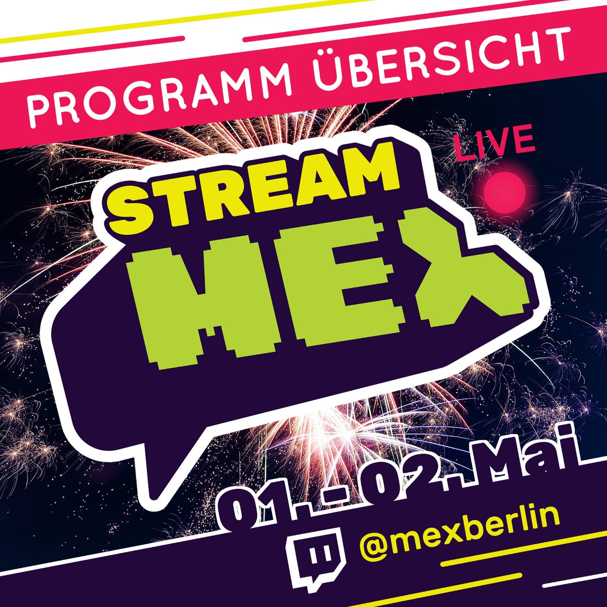 Das Programm der StreaMex findet ihr jetzt auf Facebook und Instagram! #mexberlin #onlineconvention #convention #stream #streaming