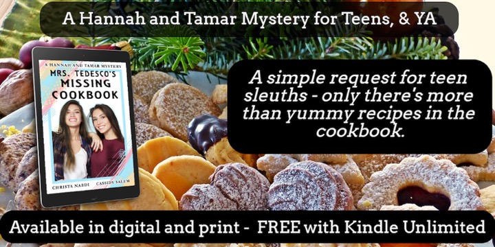 The request of an elderly woman to find her cookbook isn't as simple as it seems - and the teen sleuths aren't the only ones looking for it. #YA #mystery Available in Paperback - FREE with KindleUnlimited smarturl.it/HTMrsT