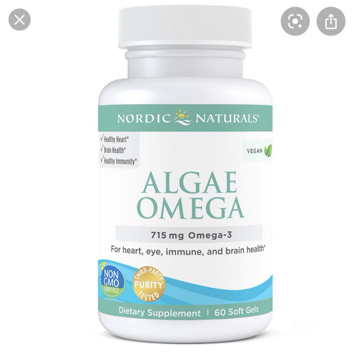 just ran out of this but algae oil for omega3!