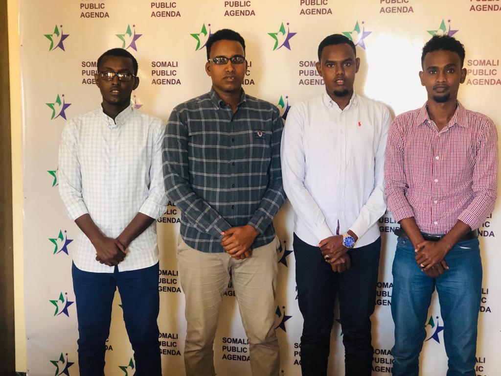 AadanHadara's tweet photo. Today we visited the office of the somali public agenda and we were invited by the director of the somali public agenda Mahad Wasuge who is our lecturer and he inspires  us to reading a lot books. https://t.co/Ekg5gsQwxv