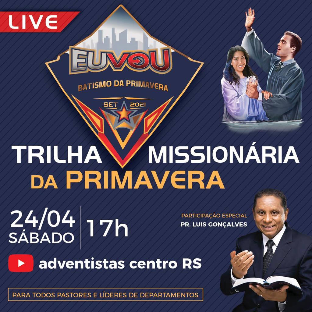 Você não pode ficar de fora do nosso encontro especial nesse sábado. Daremos o primeiro passo para o grande Evangelismo da Primavera. 🌺🌻🌹