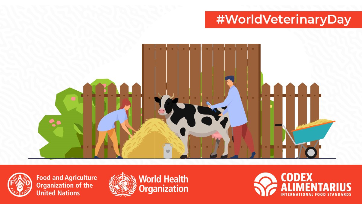  | April 24 is  #WorldVeterinaryDay This year, to celebrate veterinarians all around the world, we have asked you to tell us how they contribute to  #FoodSafety.Here's what you said []