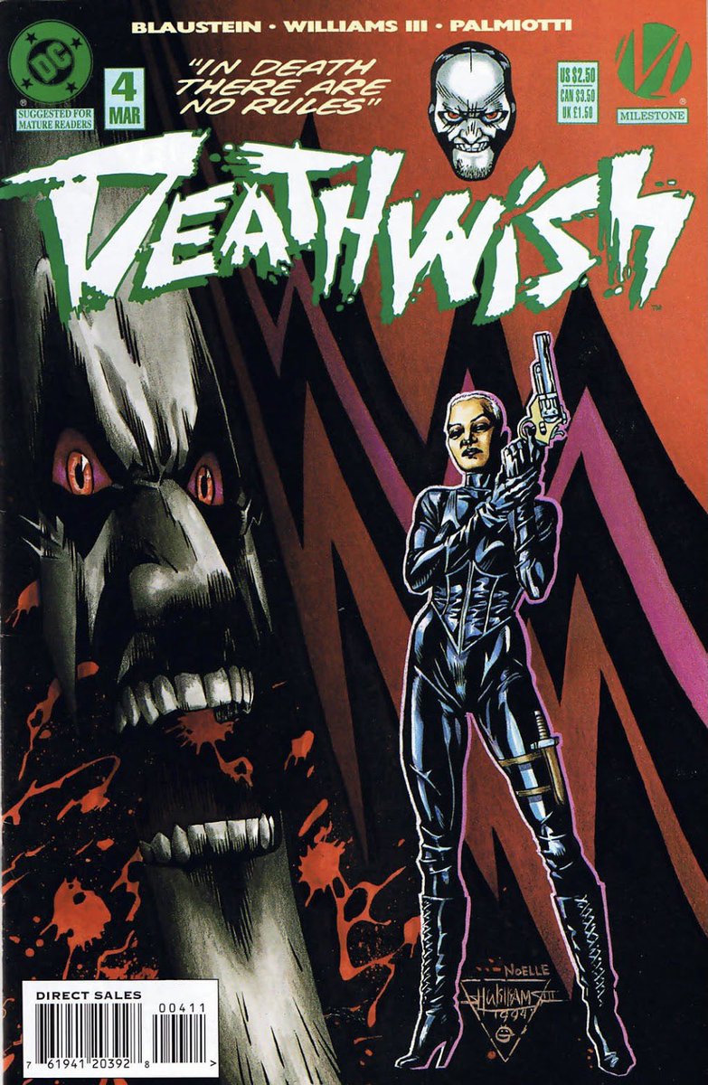I have read thousands of comics in my life thus far. Lately, I’ve been buying and reading as many  @DakotaUniverse comics as possible in preparation for the new wave coming this summer. Last night, I read Deathwish by the late Maddie Blaustein and her partner Yves Fezzani.