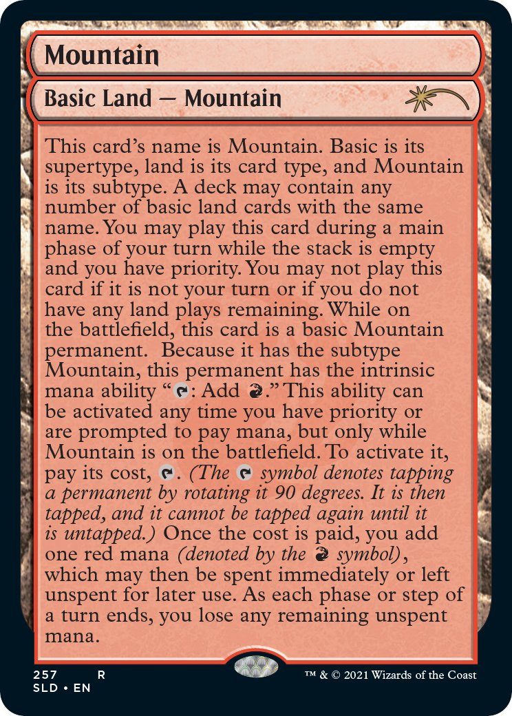 Secret lair: Full text lands literally - The Rumor Mill