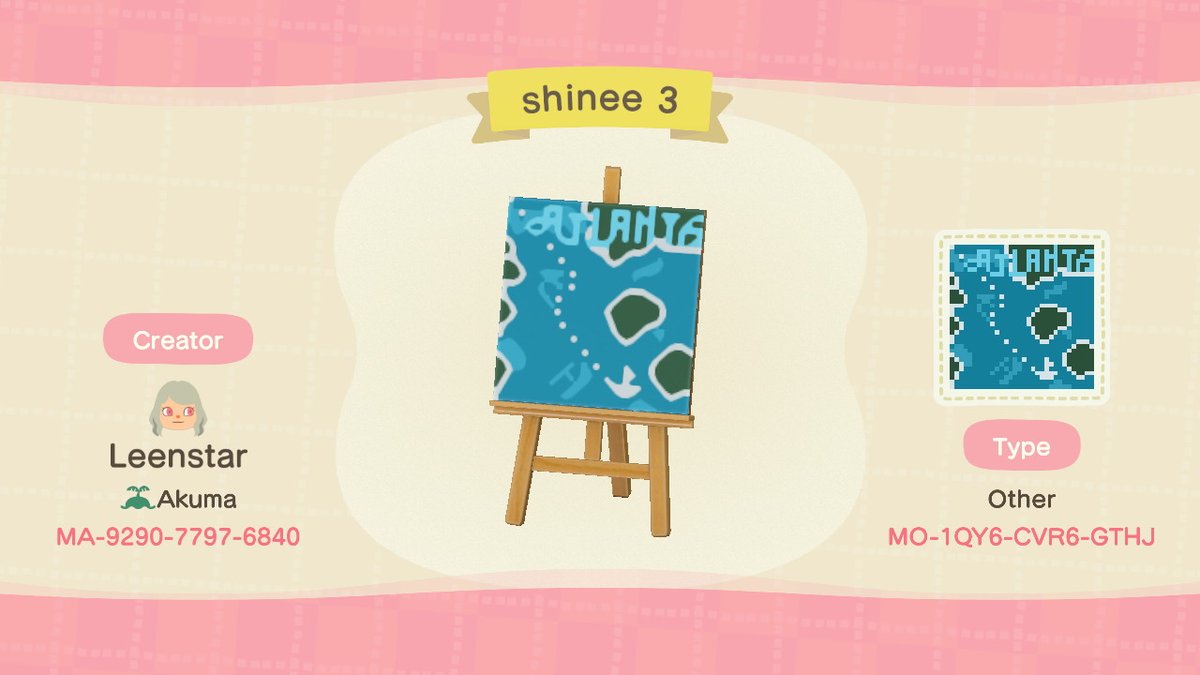 leenstaraileen's tweet image. shinee Atlantis designs #shinee #acnhcode  #AnimalCrossing #ACNH #NintendoSwitch