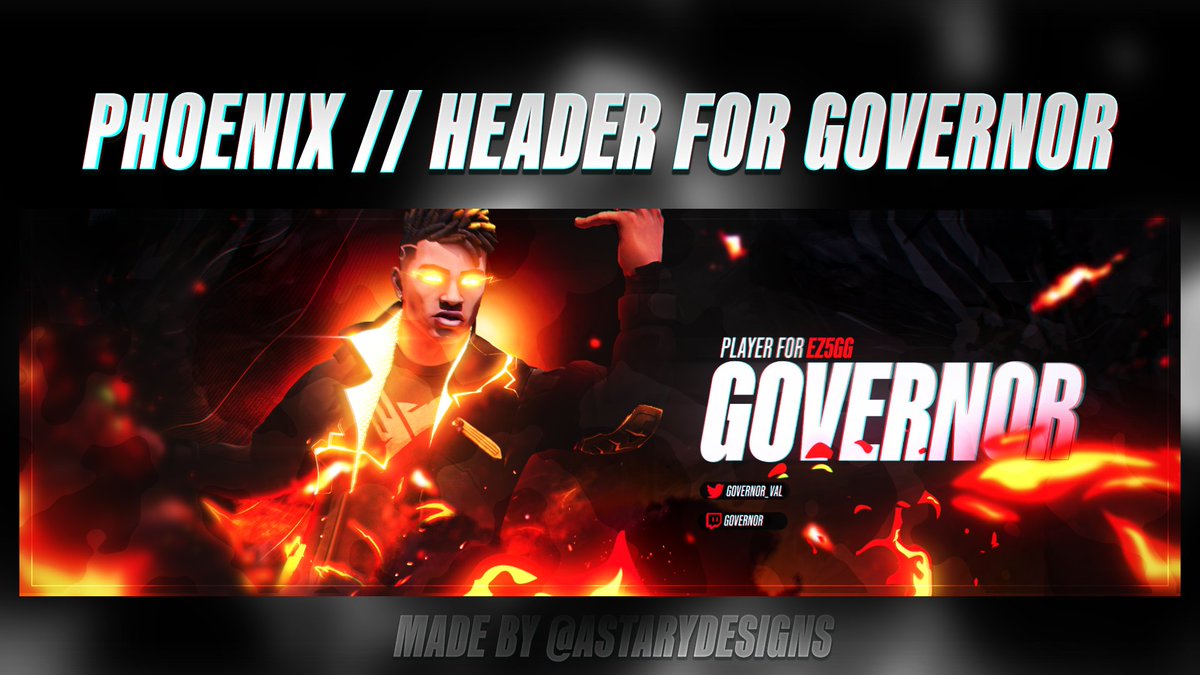 🔥 Valorant // Header for @Governor_Val 🔥 BEST QUALITY: i.imgur.com/AgpAuTf.png OPEN FOR COMMISSIONS✅