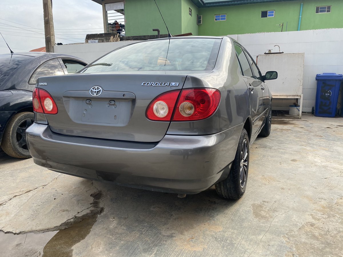 YoungLobzy's tweet photo. #CARALERT 

2007 Toyota Corolla. Registered a month ago. Clean title. Original duty. First body. Everything is working perfectly. Priced firmly at N2.1m. Buy this and save money on toks. Berger/Arepo cc @Naijautotraders @HonourableTaaao @PELSAUTOS @Otunbakush1 @Yettonia Pls RT https://t.co/Jeasd5vCkl