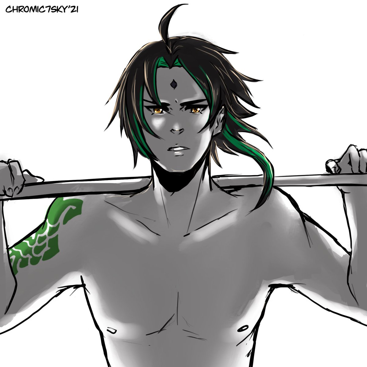 chrome_se7en's tweet photo. βSomehow Iβll make a man out of you~β #Xiaolumi #xiao #lumine #mulanau #makeamanoutofyou #procreate #xiaolumine #εη₯ (1/2) https://t.co/b8BGgsKwyb