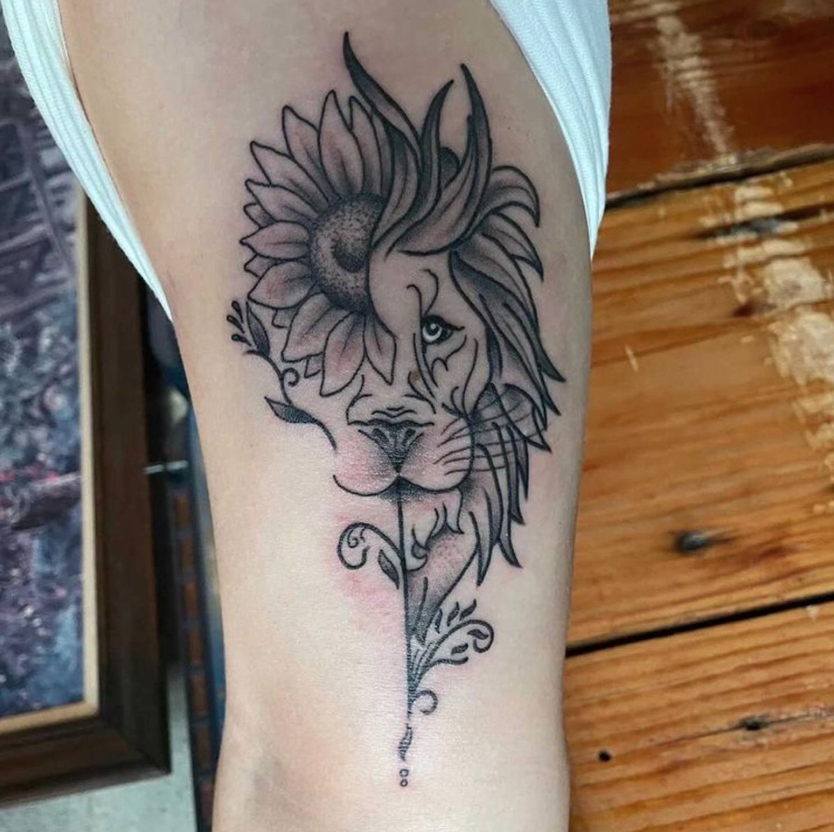 Update 95 about half lion half flower tattoo latest  indaotaonec