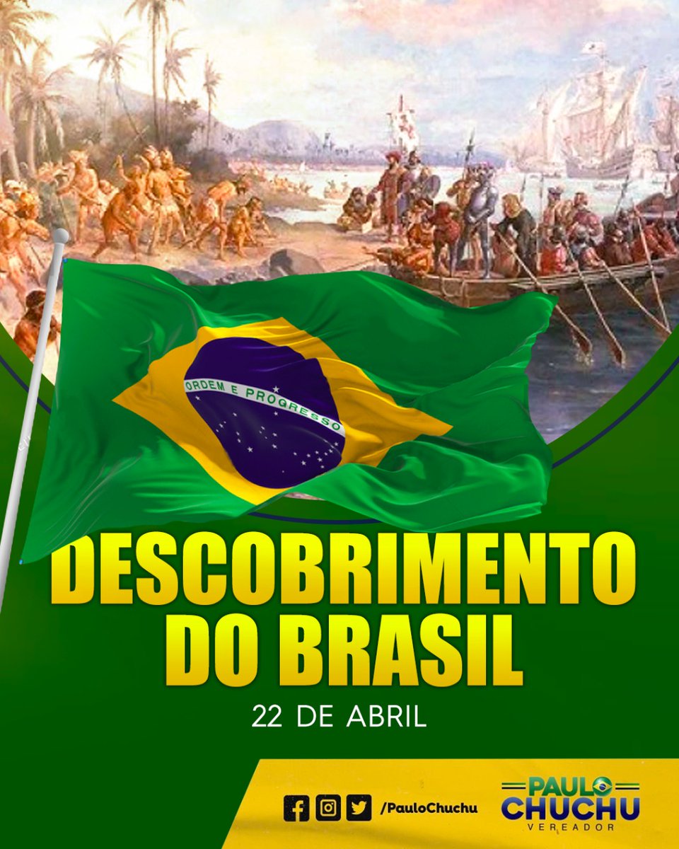 PauloChuchuSBC's tweet photo. Hoje se comemora o Descobrimento do Brasil. Mas não fale alto, pq os esquerdistas ficam pistola, tá? Eles dizem que isso é "eurocentrismo", entre outras choradeiras.

Então NÃO comemore o Descobrimento do Brasil, nem compartilhe este post, porque isso irrita demais a comunada. 😛 https://t.co/vlU32Ci032