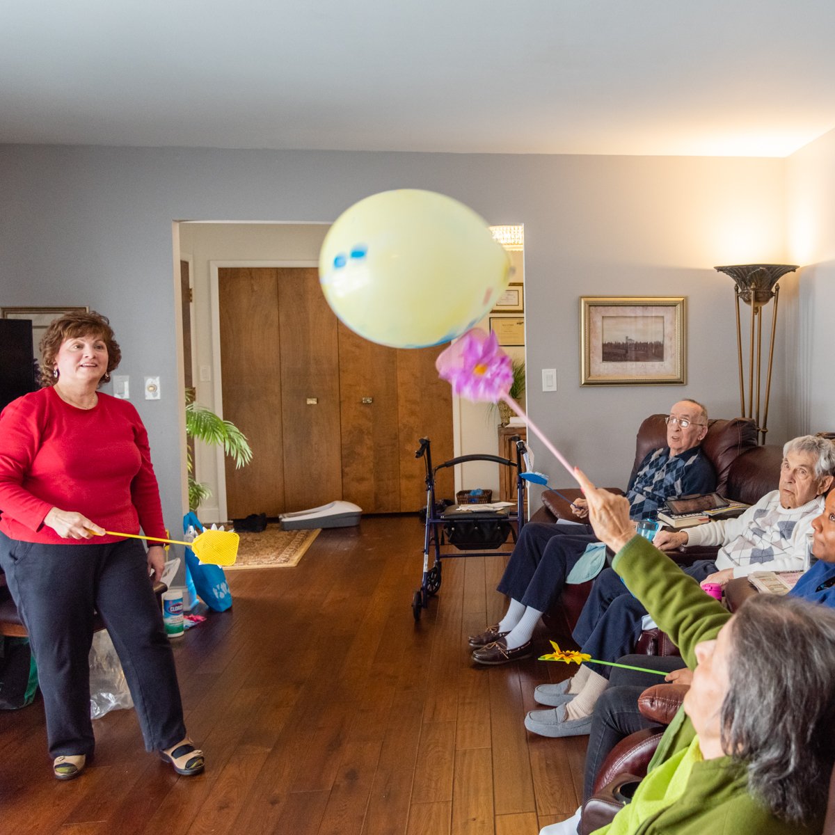 Entertainment and fun is what keeps us young. That's why we always find ways to keep things upbeat and joyful. #vickysplaceassistedlivingfarmingtonhills
