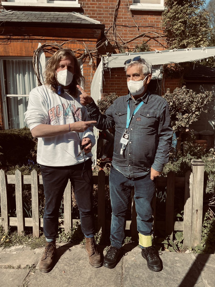 YESSSSSSS After Life 3 ! 🙌🏼 amazing to visit the shoot today, can’t wait to start music-ing. Thanks for having me <a href="/charlietantrum/">Charlie Hanson</a> <a href="/rickygervais/">Ricky Gervais</a> #AfterLife3