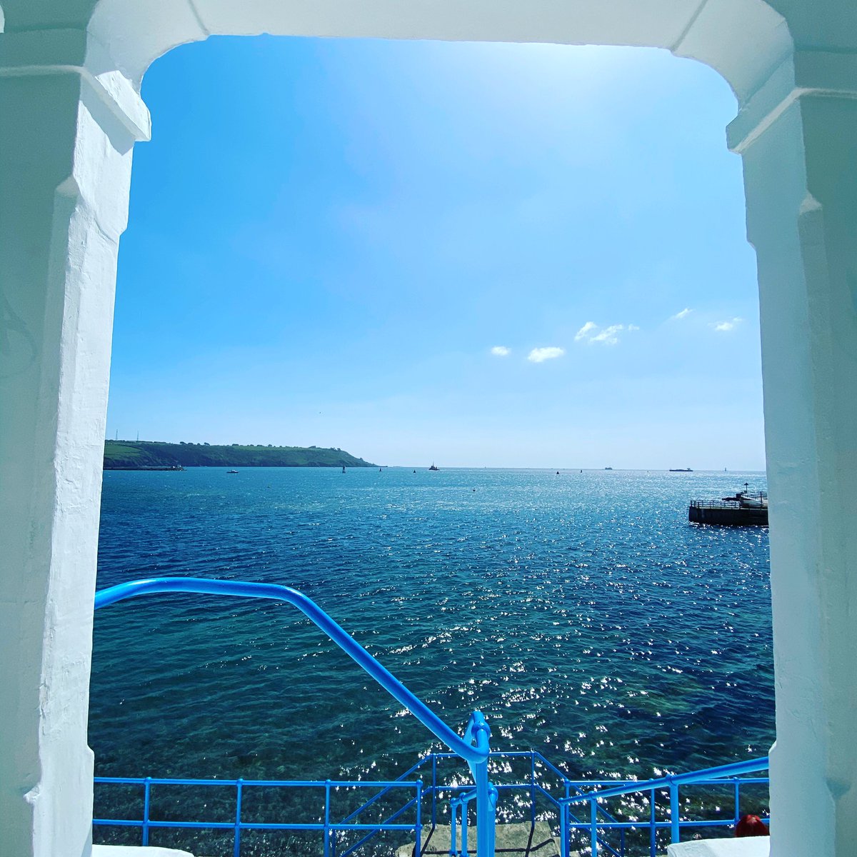 cabolitho's tweet photo. A beautiful swim today in Plymouth’s Britain’s Ocean city so lucky to have this on my doorstep❤️ #notGreece #plymouth #devon #wildswimming https://t.co/pW4OKLAIt8