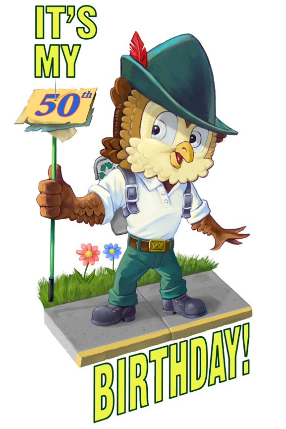 forestservice's tweet photo. "Give a Hoot, Don't Pollute" or "Lend a Hand, Care for the Land"? Which is it? It doesn’t matter to Woodsy Owl, as long as you’re taking care of nature! https://t.co/hvnGjhuGC1 #EarthDay https://t.co/4bNbObfUH9