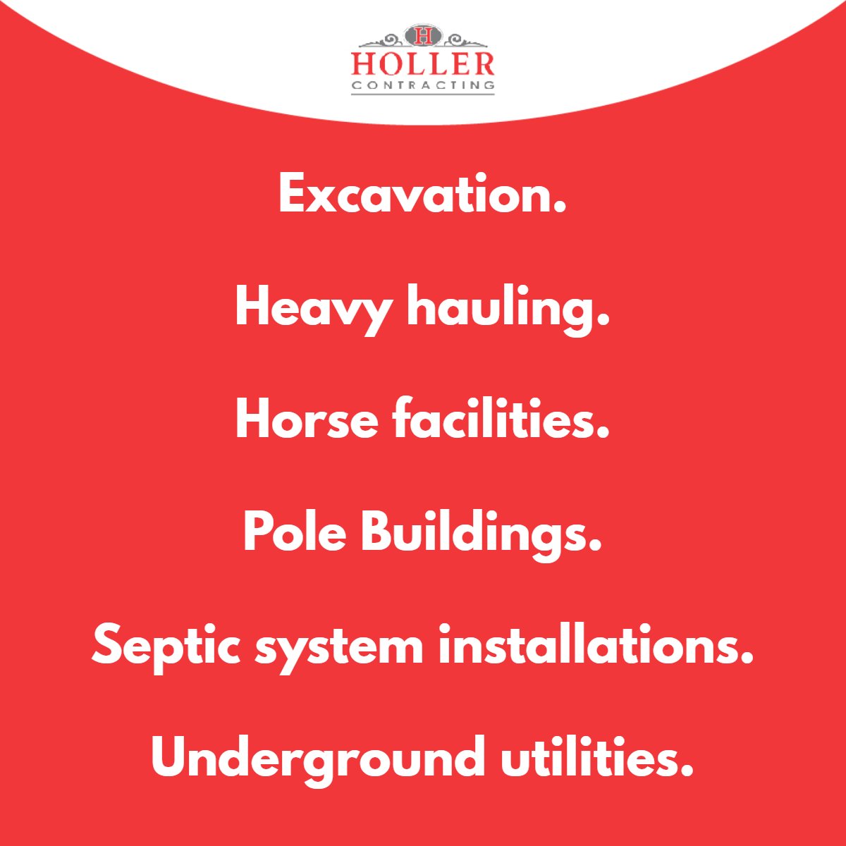 In addition to general contracting, we also provide these services to our customers. #HollerContracting #ThurmontContractors #ThurmontMD