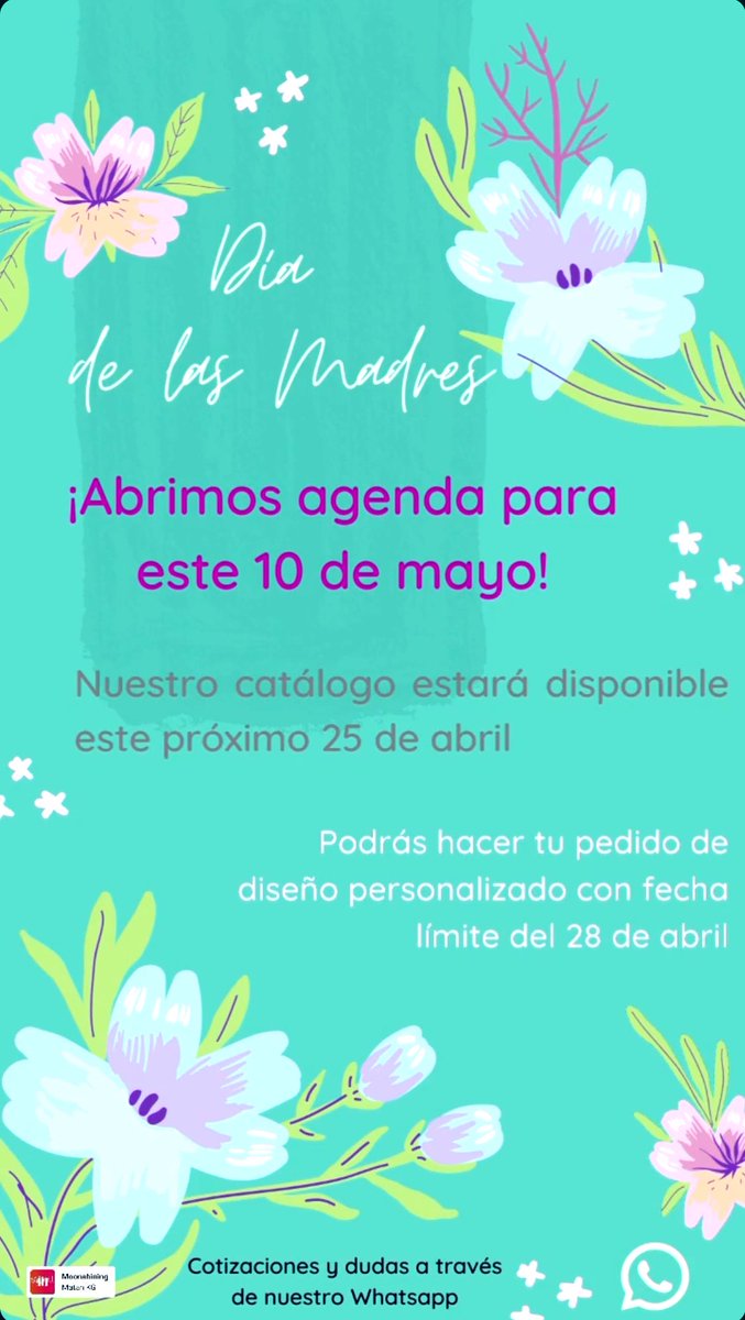 🚨🚨💐Abrimos agenda 📔 para este #10deMayo 💐🚨🚨
 💞 #DíaDeLasMadres 💞

Pedidos por WhatsApp ⬇️
bit.ly/2Le2g8G 

#diadelamadre #flores #diseñofloral #floresmonterrey #celebraamamá