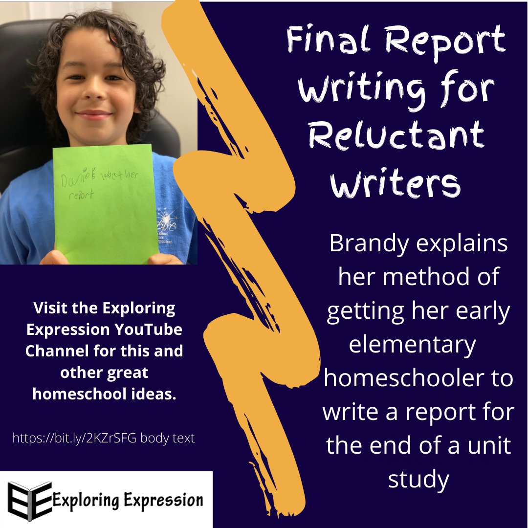 exexadmin's tweet image. Visit Exploring Expression&apos;s YouTube channel bit.ly/2KZrSFG to view this and other videos on helping your homeschoolers.  #exploringexpression, #learninglifestlye, #homeschoolplanning, #homeschoolfamily, #learningresources,  #learningbydoing, #unitstudyideas,