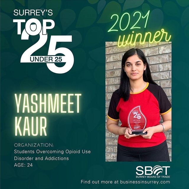 SouthAsianMH's tweet photo. Congratulations to all winners of this year's @SBofT Top 25 Under 25 Awards! We are honoured that two members of the team were recognized this year:
Yashmeet Kaur, cofounder of @TeamSOOUDA
Tajdeep Singh Sandhu, #SAYMH ambassador & @TeamSOOUDA director
#southasianmentalhealth https://t.co/xm82ZeB4AE
