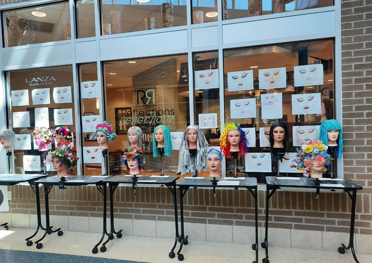 MillstreamCC's tweet image. @MillstreamCC cosmetology students recently competed in a class competition for hair design using recycled materials. Check out all the awesome designs! #theSTREAM #corevalue3 #embraceopportunity