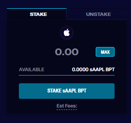 SNXified's tweet photo. Stake #sAAPL on @BalancerLabs to get rewards! https://t.co/HHxn24C0LH
