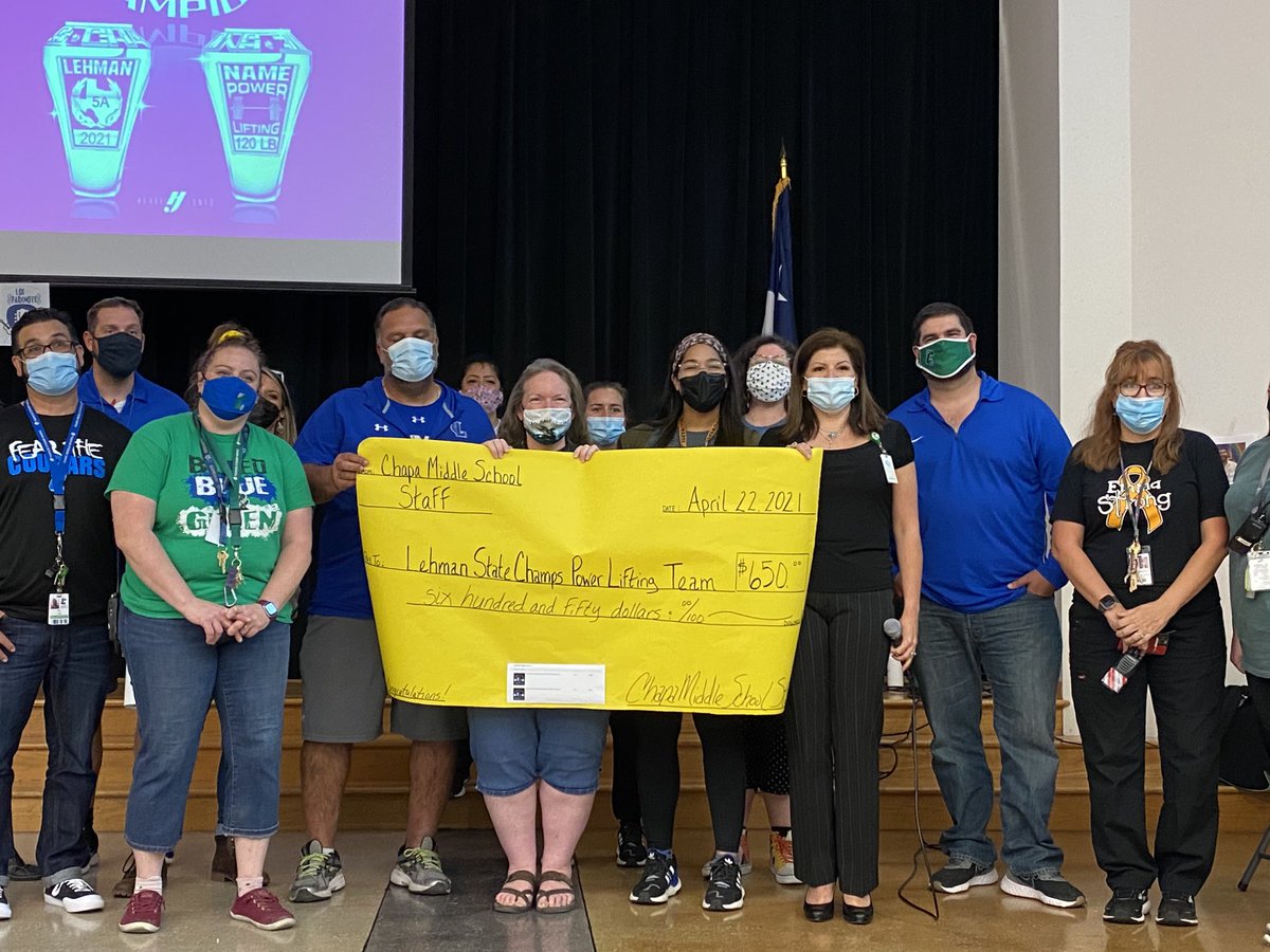 Chapa Middle School (@chapa_cougars) on Twitter photo Chapa MS makes donation to ā¦<a href="/lobopowerlifti1/">Lobo Powerlifting</a>ā©. Congratulations to the Lehman Boys & Girls State Powerlifting Champions! Chapa MS makes donation to ā¦<a href="/lobopowerlifti1/">Lobo Powerlifting</a>ā©. Congratulations to the Lehman Boys & Girls State Powerlifting Champions!