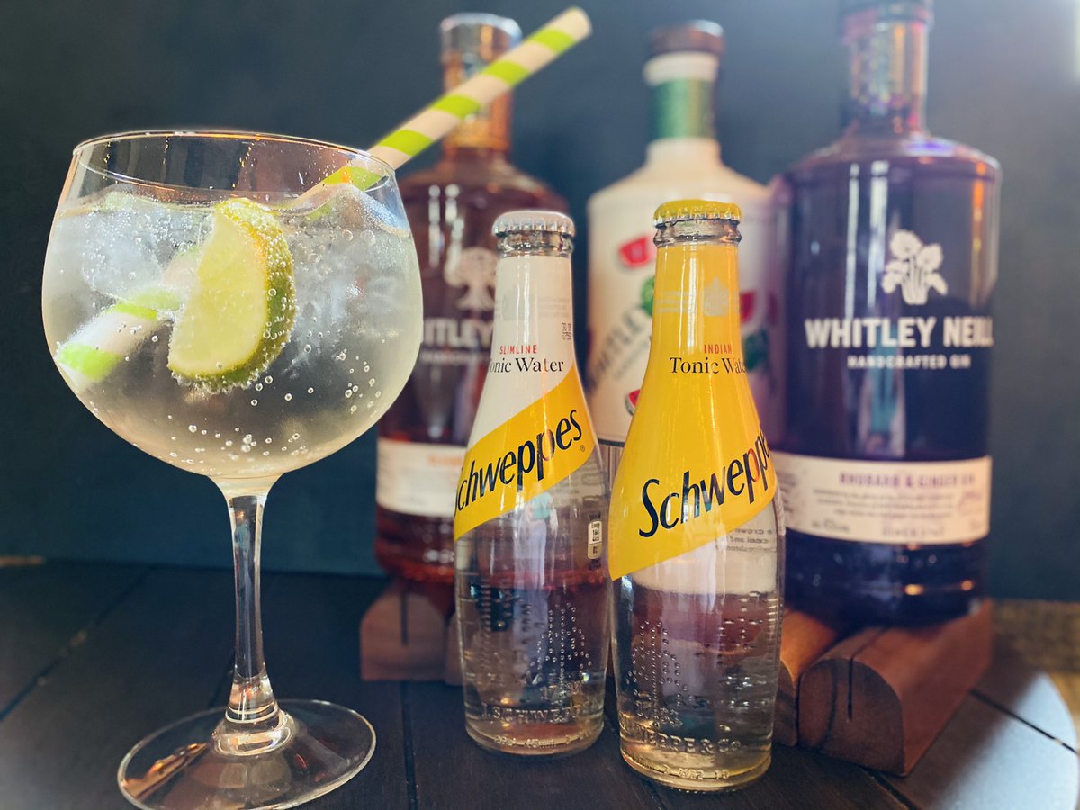 _robinhoodinn's tweet photo. LET THE FUN BE GIN! 

Enjoy our range of delicious gins, including @WhitleyNeill which goes perfectly with a slice of lime and a #SchweppesTonic https://t.co/N0NmAEOx7a