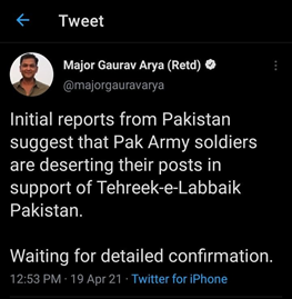 False trending and retweets would have impacted Pakistan’s international image. The regional realignment in South Asia and the withdrawal of the US forces from Afghanistan are threatening for Indian economic interests in Afghanistan. So India is following the same old tactic.
