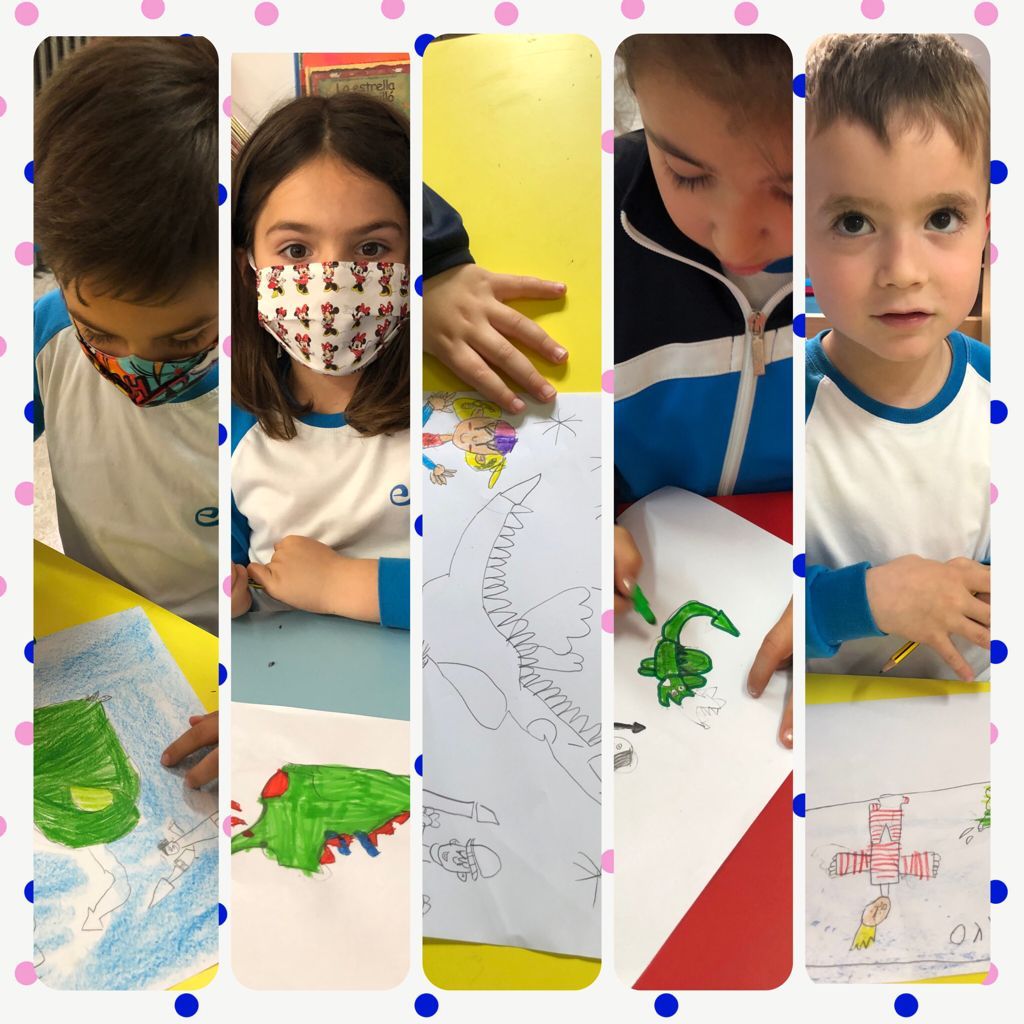 En tercero de infantil leemos la leyenda de san Jorge y el dragón. Desde pequeños fomentamos el gusto por la lectura y desarrollamos la creatividad al máximo!