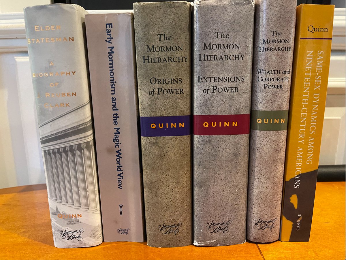 But rather than being silenced, the next decade was Quinn's most prolific, as he produced a string of significant and hefty books, many based on his voluminous research notes from the 1970s. These are a few on my nearby bookshelf. /12