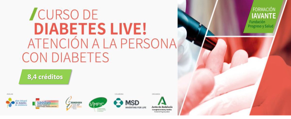 SAEDYN_'s tweet photo. https://t.co/fhVbrQ2VNu Nueva edición del curso #DiabetesLive atención a la persona con diabetes @saludand @IAVANTE_CMAT @SEMERGENAndaluz @SAMFyC @msd_es @RafaPalomaresO @CristobMorales @JosManceraRome1 @jescribano19 @endoalb https://t.co/YwuANpWfZZ