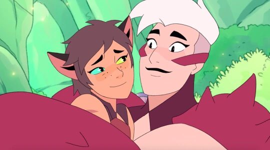 They kiss and for a moment the world stops. This love is shared. This love is home. They save Etheria. Even after all seems right, Catra makes the effort to apologize once again to Scorpia, which she accepts.