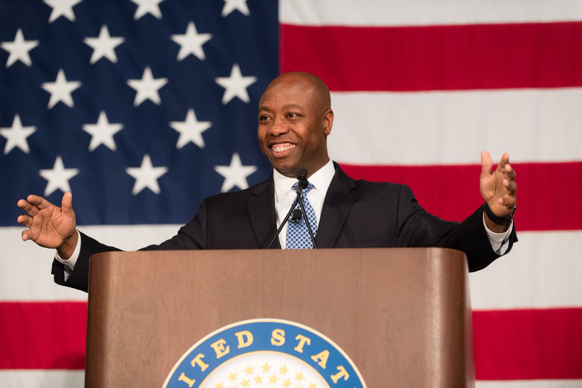 SenateGOP's tweet photo. 🚨 BREAKING

@SenatorTimScott will deliver the Republican response to President Biden's Joint Address next week.

Let's go.

🇺🇸🇺🇸 https://t.co/HruEzC4ZeU