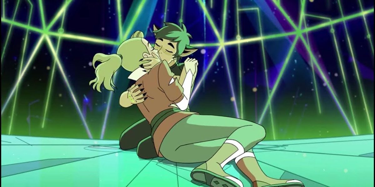 With their abuser gone, Catra finally finds the words she has wanted to tell Adora this whole time. I love you. I always have. Not knowing if Adora would still be alive or reciprocate the feelings. But Adora feels the same way and Catra found peace in knowing their love is shared