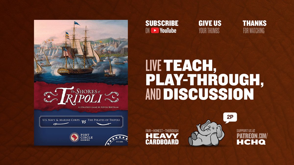 HeavyCardboard's tweet photo. Join @Boardgame_girl1 & @SirFelixCat for a 2p game of #TheShoresOfTripoli from @fortcircle tonight at 1900 EDT!
The USMC (& Navy) vs the Barbary Pirates!
Hope y'all join us tonight!
https://t.co/SGx1r5CmRq https://t.co/s6pGpj7DEG