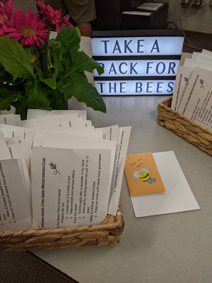 Bee things were happening <a href="/umahs/">UMA HS</a> where #ServiceAboveSelfWeek was all about helping the #bees. <a href="/bee_conservancy/">The Bee Conservancy</a>
