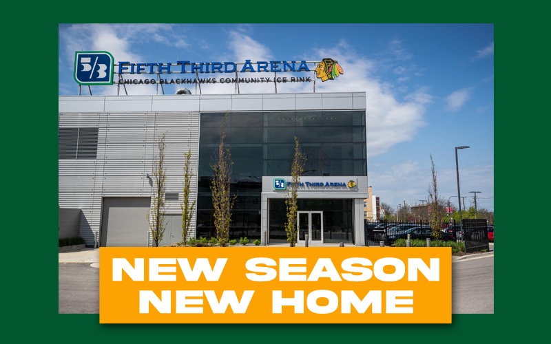 Big news out of Chicago today, as <a href="/ChiCougarsHky/">Chicago Cougars</a> announced they will move to the <a href="/NHLBlackhawks/">Chicago Blackhawks</a>' practice facility <a href="/fifththirdarena/">Fifth Third Arena</a> in downtown. Cougars players will also train with <a href="/goodmanelite/">GForce Athletics, FKA Goodman Elite Training</a> at Fifth Third Arena. 

Learn more: 
bit.ly/CougarsBlackha…