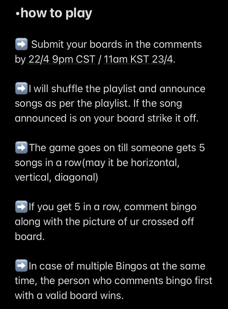 JustAga Bingo GiveawaySurprise Prize(Winner can choose between options)MBFLIKE/RTWWInfo about the Bingo is in the photos and continues in the thread. Read the thread carefully. BINGO STARTS AT 11pm CST on 22nd April / 11am KST on 23rd April