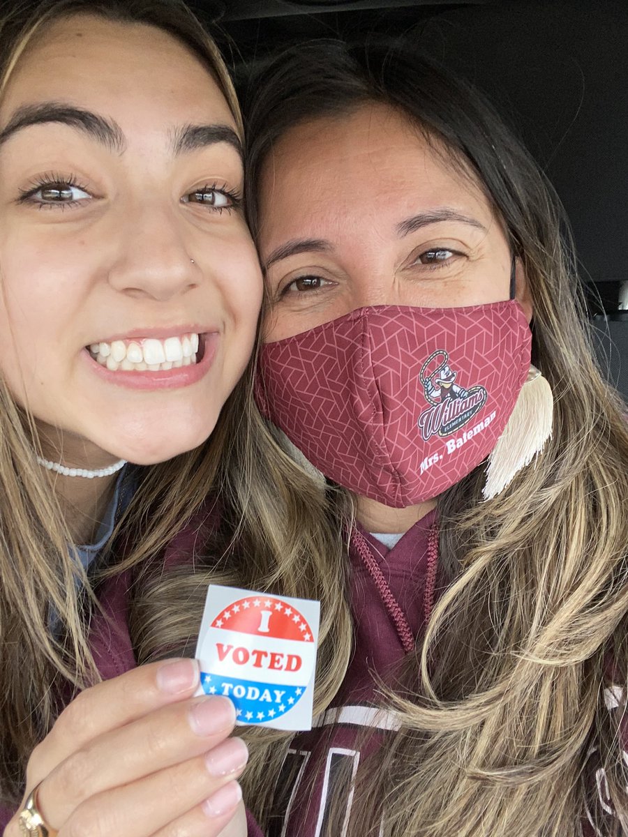 Showing my mini me the importance of carrying out my civic duty to VOTE!! #katyisdvotes #jwepride