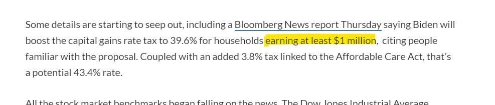 11. Another thing that's confusing is why would you tie cap gains tax rates to income? Income is earned through wages and dividends, not investment portfolios. Makes absolutely no sense.