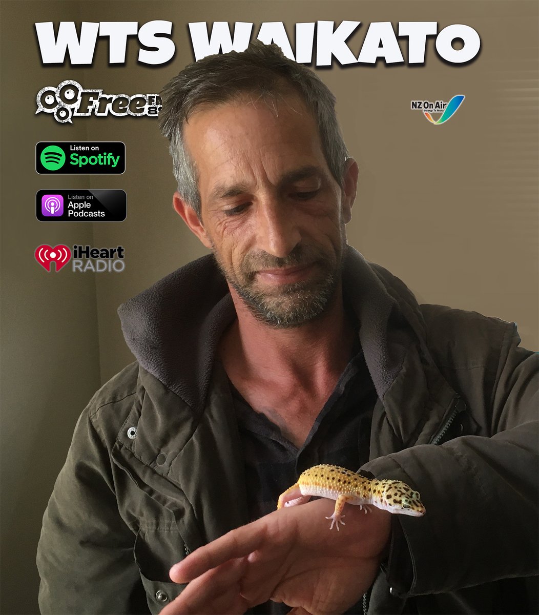 FreeFM89's tweet image. 🦎Some people believe in #reptilians, #lizardpeople, #humanoidreptiles that are living underground. Until the truth comes to light, @WTSWaikato  producer @GaryFarrow  settled for interviewing Reon Senior-Arnold, who breeds lizards prob more interesting than mythical #reptoids.