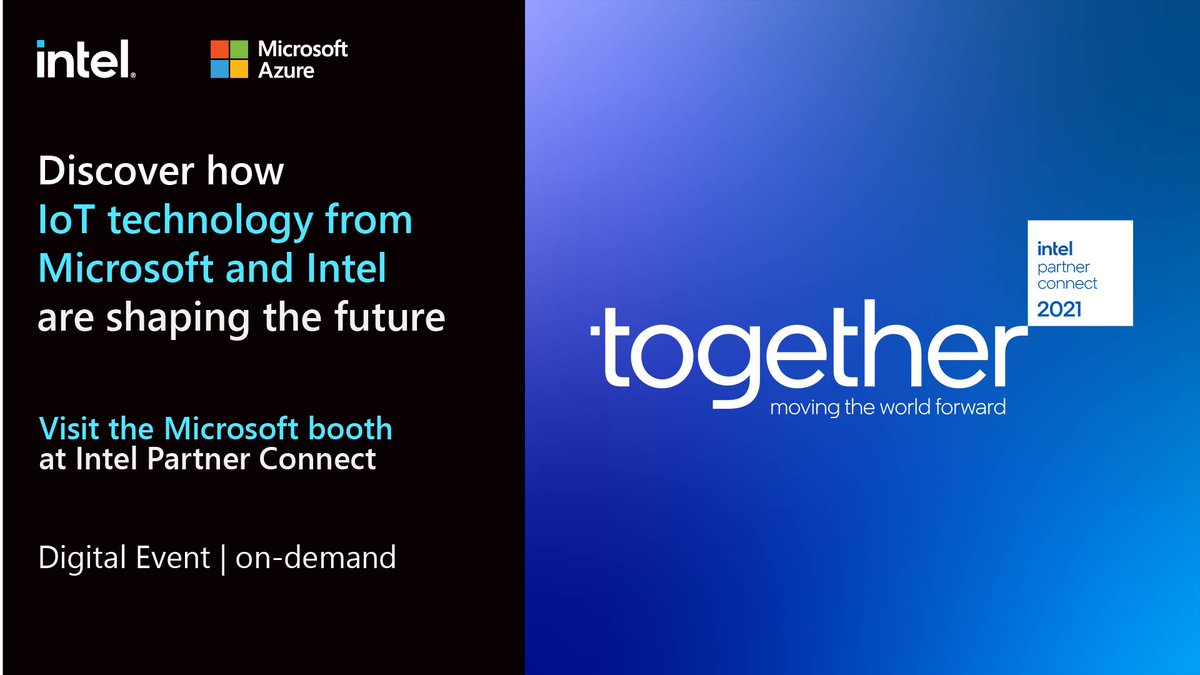 MSIoTDevs's tweet image. #MSIoT and #IntelIoT are accelerating the development of edge AI solutions. Visit the Microsoft booth at #IntelPartnerConnect to learn more. Register now:  

EMEA: msft.it/6018VgtW6  
Asia: msft.it/6019VgtWB   
Americas: msft.it/6010VgtW8