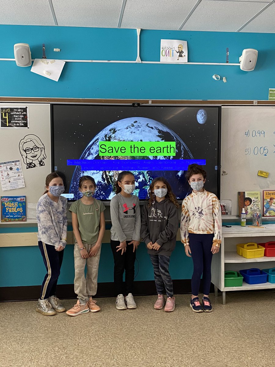 TaraGarzone's tweet image. An awesome, self-directed &amp;amp; student led Earth Day 🌎 ♻️ presentation by 4th graders in @MrsBozard_4 class #ProudAP #studentcentered #studentdriven #EarthDay2021 @LincroftSchool