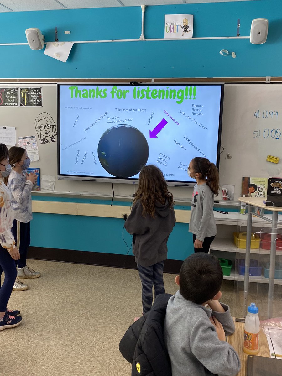 TaraGarzone's tweet image. An awesome, self-directed &amp;amp; student led Earth Day 🌎 ♻️ presentation by 4th graders in @MrsBozard_4 class #ProudAP #studentcentered #studentdriven #EarthDay2021 @LincroftSchool