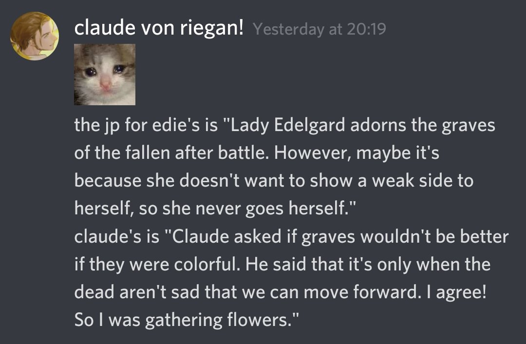 maybe ill just make this the thread. the most recent one is the nuance of the floral tribute quest
