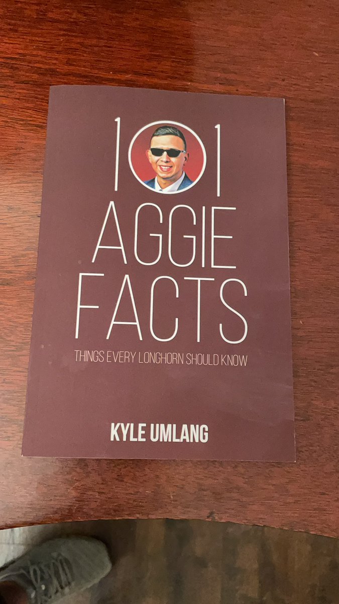 Jefempire's tweet photo. So @kyleumlang... reading this book on #AggieFactThursday was going to the highlight of my week... well... we just got news that we are getting a 3 week old girl!!! #AdoptionLife #GirlDad #GodIsGreat Fact #1 I will love her forever! https://t.co/g3sVkodN1s